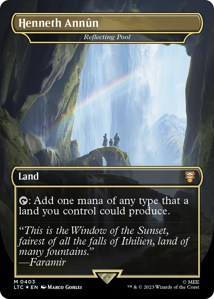 Henneth Annun - Reflecting Pool (Surge Foil) (LTC-403)  Foil - Tales of Middle-earth Commander / Henneth Annûn (Borderless)