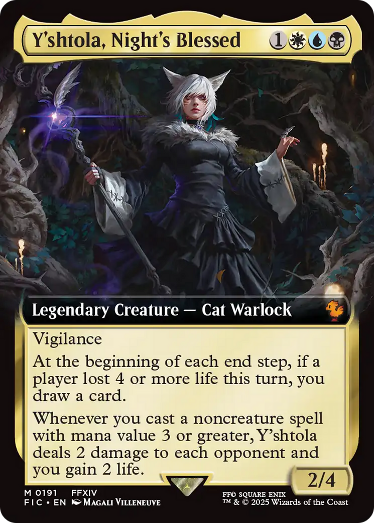 Y'shtola, Night's Blessed (FIC-191) - Commander: FINAL FANTASY: (Extended Art) Foil