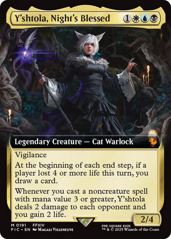 Y'shtola, Night's Blessed (Extended Art) (FIC-191)  Foil - Commander: FINAL FANTASY: (Extended Art)