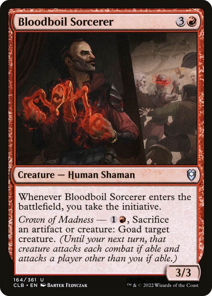 Bloodboil Sorcerer (CLB-164)  Foil - Commander Legends: Battle for Baldur's Gate