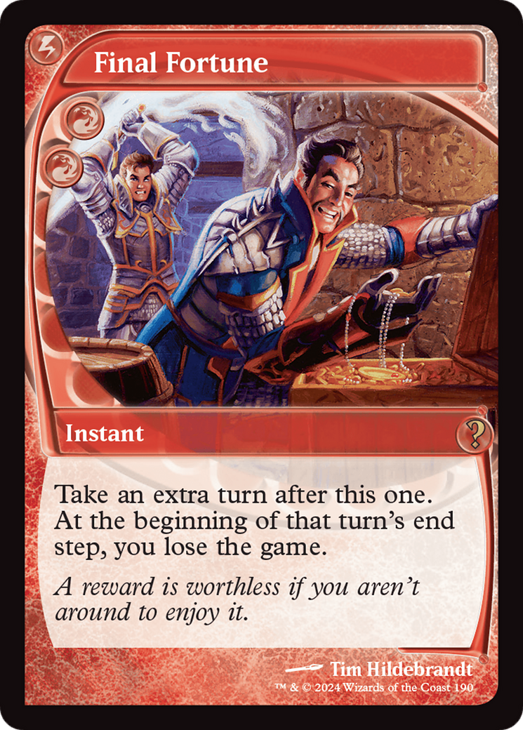 Final Fortune (Future Sight) (MB2-190)  - Mystery Booster 2