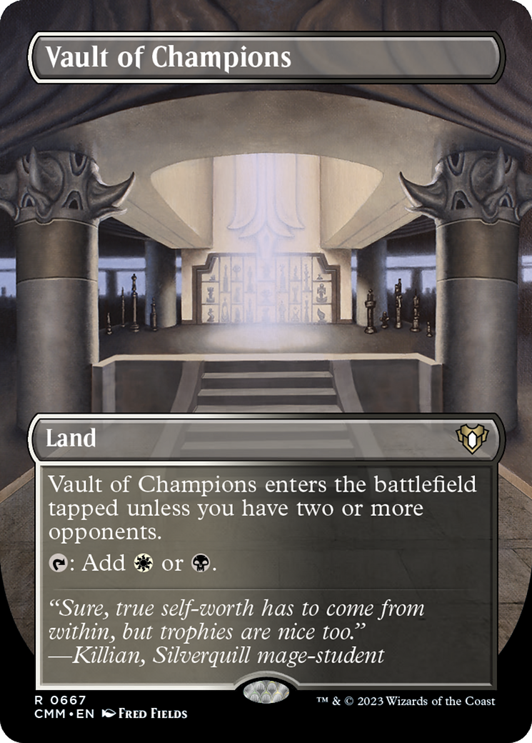 Vault of Champions (Borderless) (CMM-667)  - Commander Masters