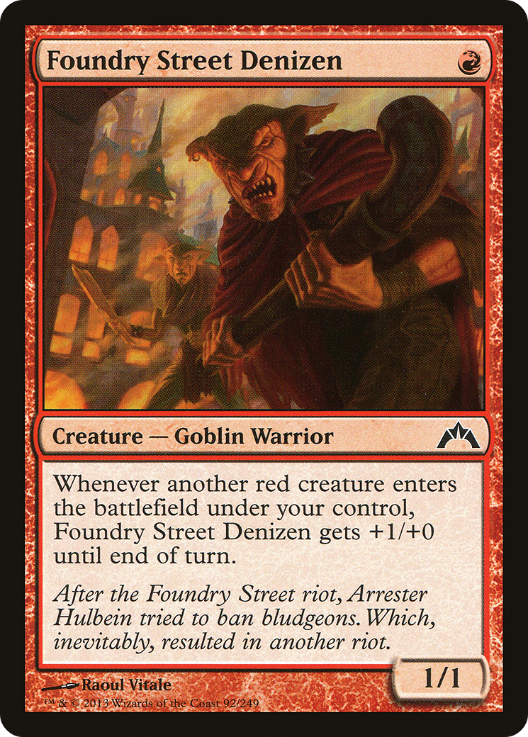 Foundry Street Denizen (GTC-092)  Foil - Gatecrash