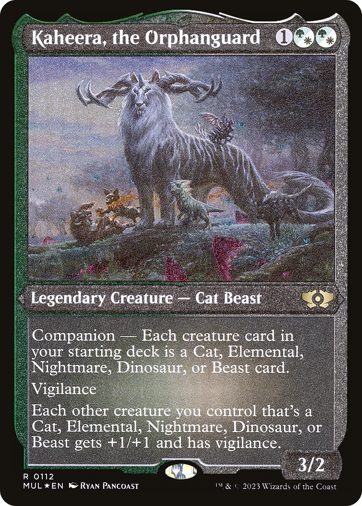 Kaheera, the Orphanguard (Foil Etched) (MUL-112)  Etched Foil - Multiverse Legends: (companion)