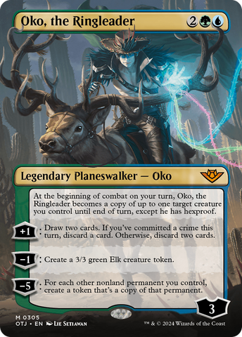 Oko, the Ringleader (Borderless) (OTJ-305)  - Outlaws of Thunder Junction
