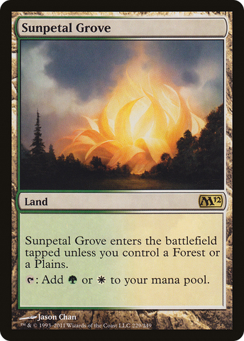 Sunpetal Grove (M12-229)  Foil - Magic 2012