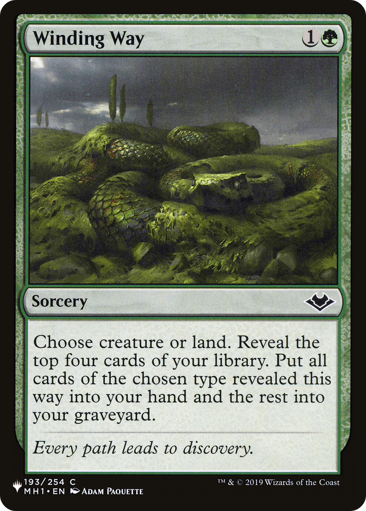 Winding Way (LIST-193/254)  - The List