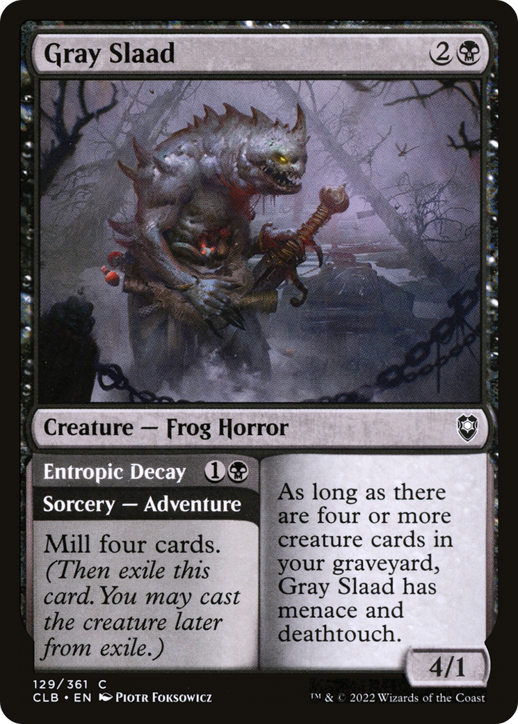 Gray Slaad (CLB-129)  Foil - Commander Legends: Battle for Baldur's Gate