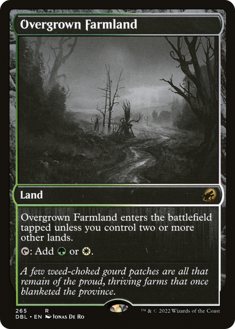 Overgrown Farmland (DBL-265)  - Innistrad: Double Feature