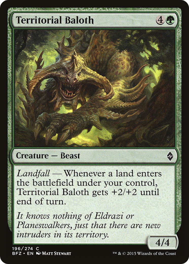 Territorial Baloth (BFZ-196)  Foil - Battle for Zendikar
