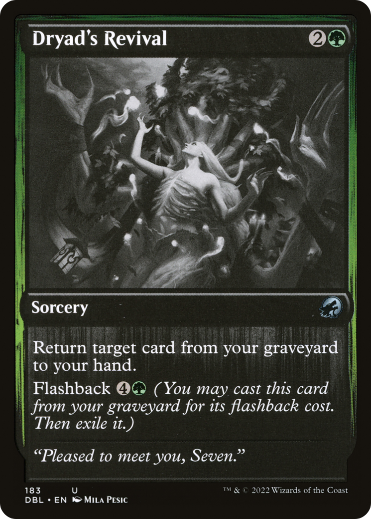 Dryad's Revival (DBL-183)  Foil - Innistrad: Double Feature