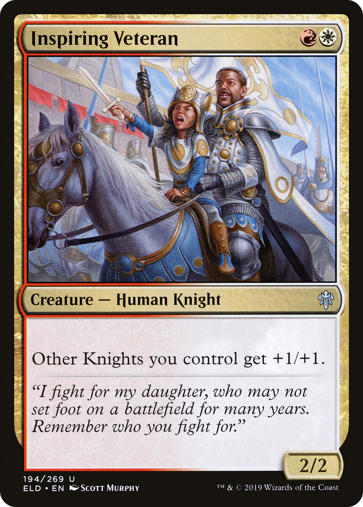 Inspiring Veteran (ELD-194)  Foil - Throne of Eldraine