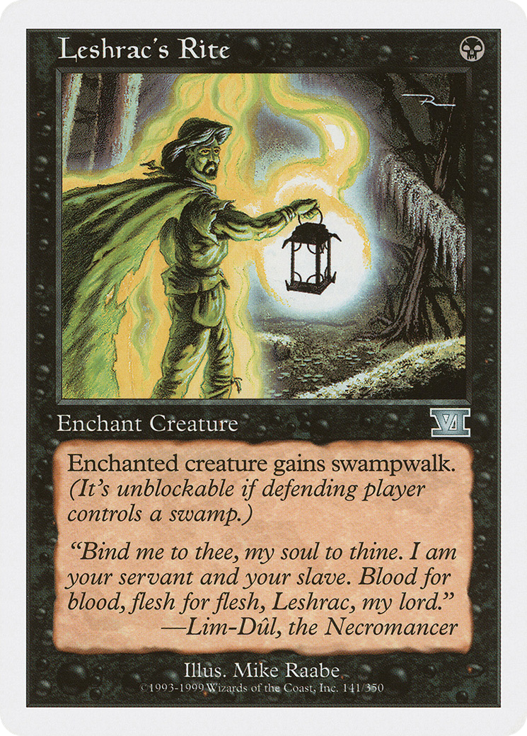 Leshrac's Rite (6ED-141)  - Classic Sixth Edition