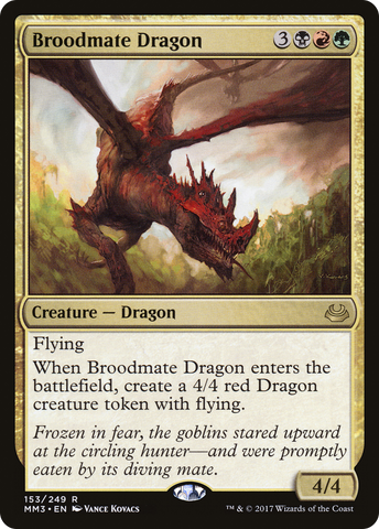 Broodmate Dragon (MM3-153)  Foil - Modern Masters 2017