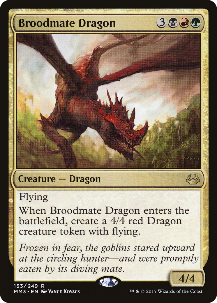 Broodmate Dragon (MM3-153)  Foil - Modern Masters 2017