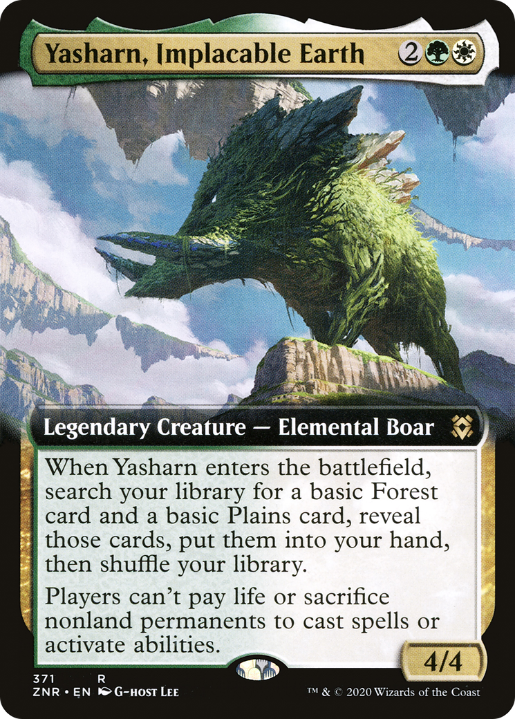 Yasharn, Implacable Earth (Extended Art) (ZNR-371)  - Zendikar Rising