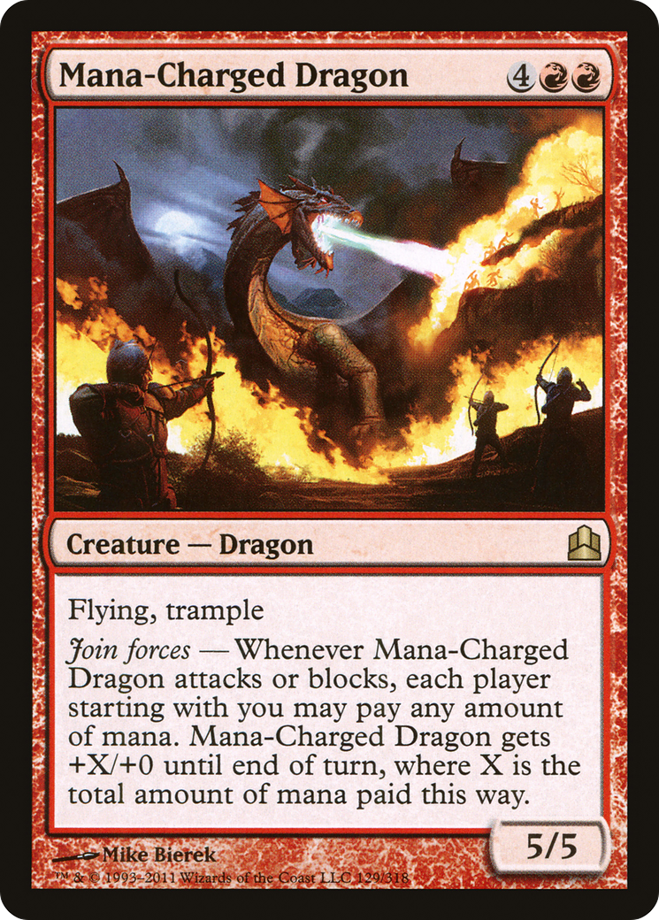 Mana-Charged Dragon (CMD-129)  - Commander 2011