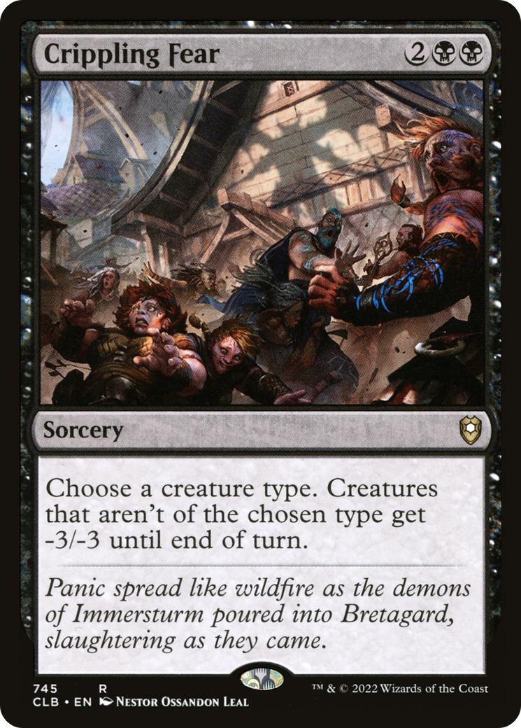 Crippling Fear (CLB-745)  - Commander Legends: Battle for Baldur's Gate