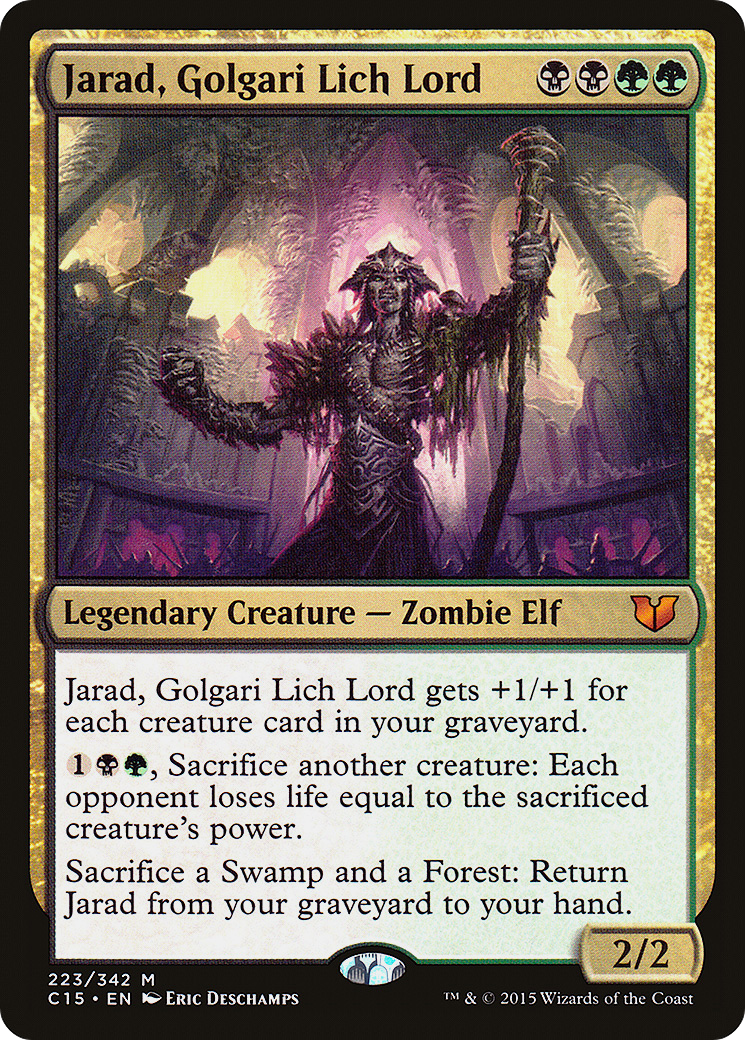 Jarad, Golgari Lich Lord (C15-223)  - Commander 2015