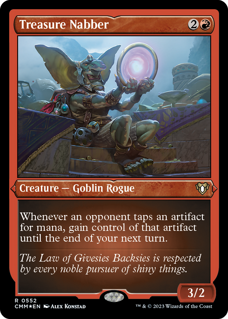 Treasure Nabber (CMM-552)  Etched Foil - Commander Masters