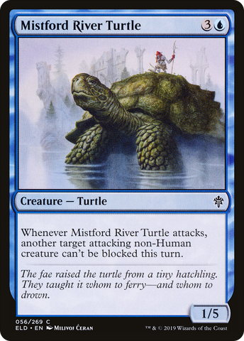 Mistford River Turtle (ELD-056)  Foil - Throne of Eldraine