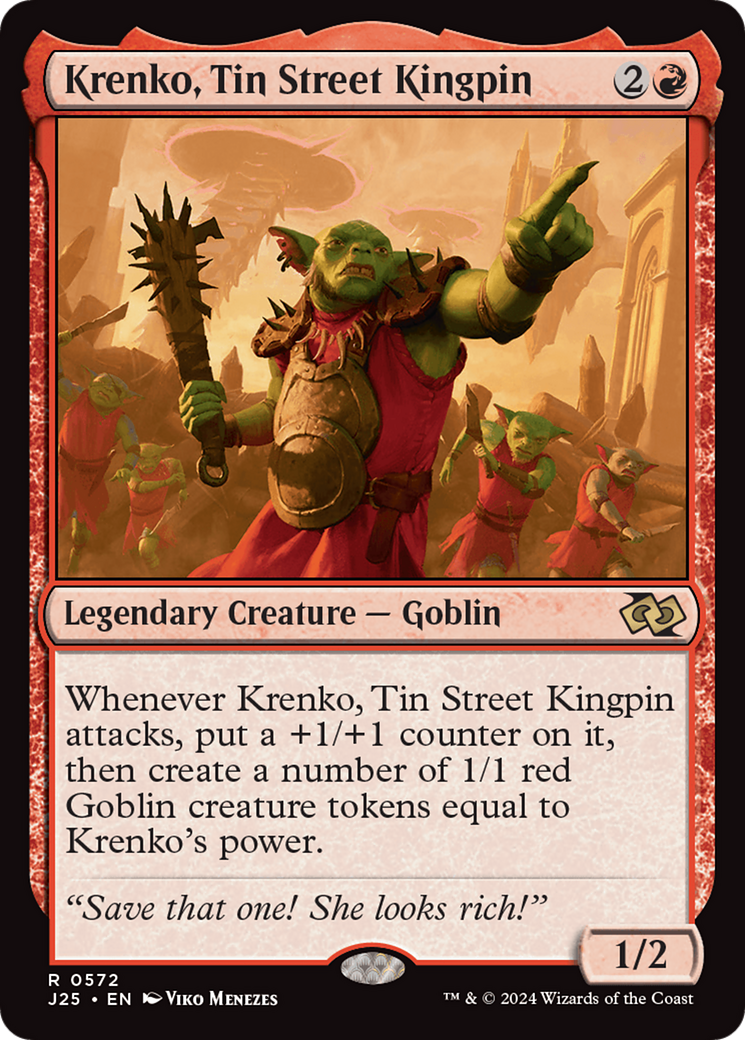 Krenko, Tin Street Kingpin (J25-572)  - Foundations Jumpstart