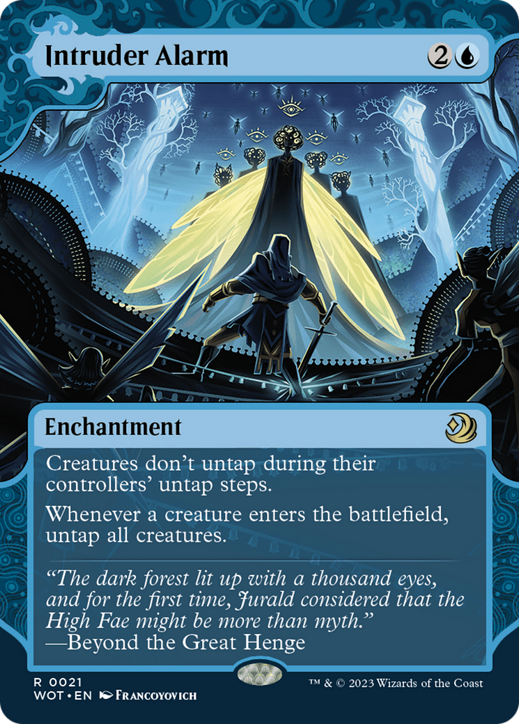 Intruder Alarm (WOT-021)  Foil - Wilds of Eldraine: Enchanting Tales: (Showcase) (Borderless)