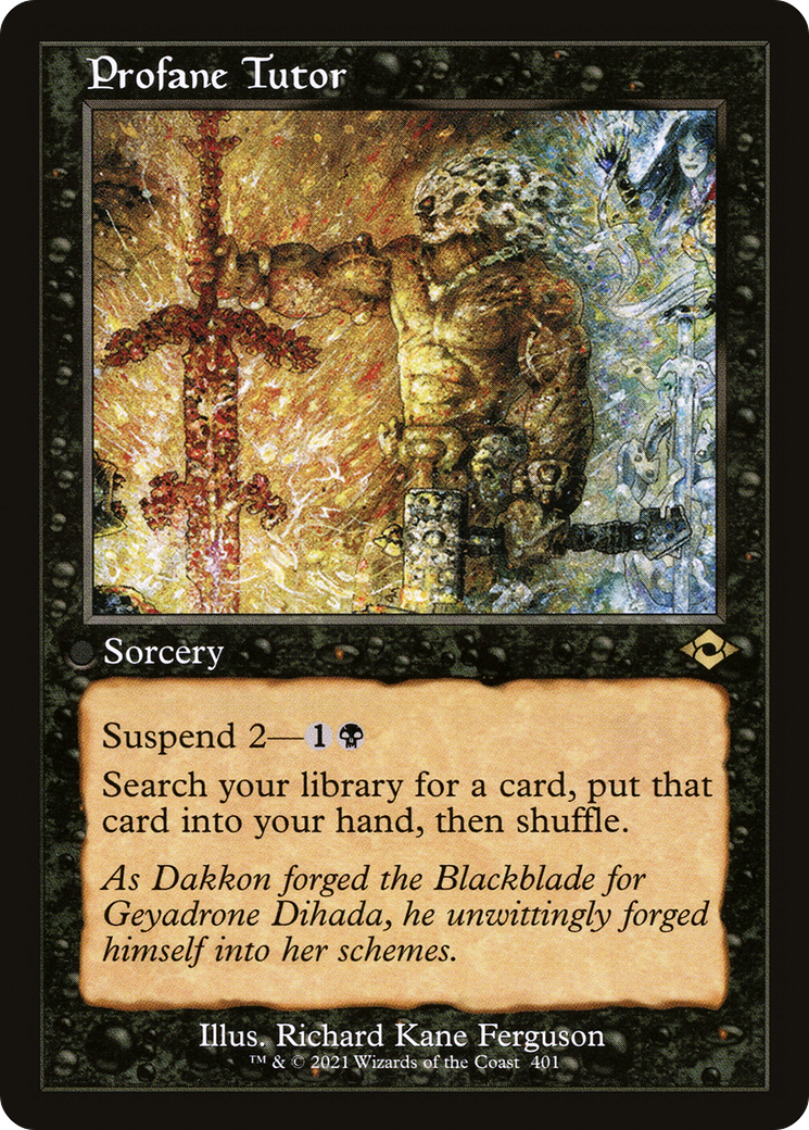 Profane Tutor (Retro Frame) (MH2-401)  Foil - Modern Horizons 2