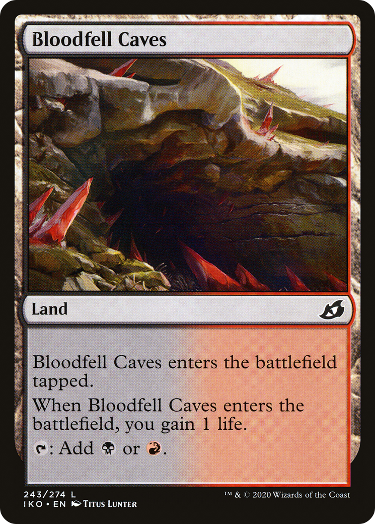 Bloodfell Caves (IKO-243)  Foil - Ikoria: Lair of Behemoths