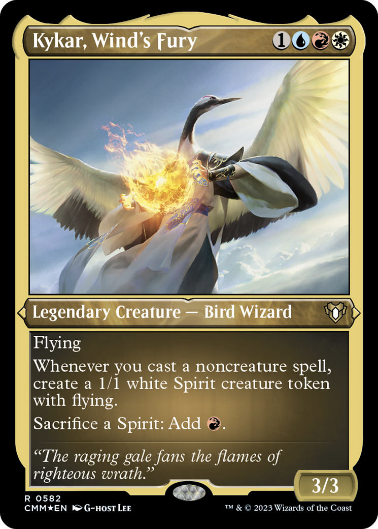 Kykar, Wind's Fury (CMM-582)  Etched Foil - Commander Masters