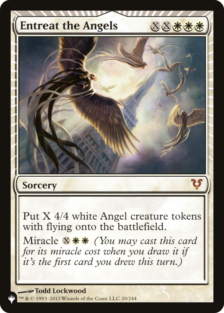 Entreat the Angels (AVR) (LIST-020)  Foil - The List: (miracle)