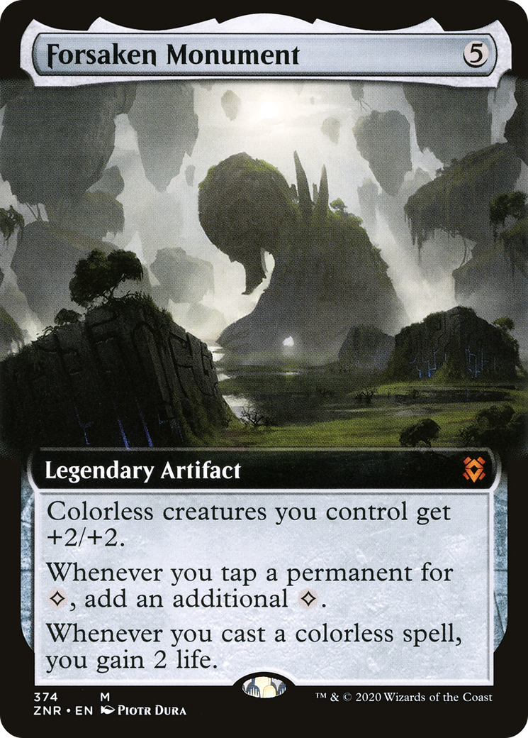 Forsaken Monument (Extended Art) (ZNR-374)  Foil - Zendikar Rising: (Extended Art)