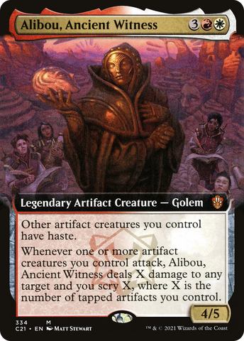 Alibou, Ancient Witness (Extended Art) (C21-334)  - Commander 2021: (Extended Art)