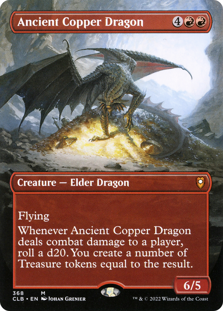 Ancient Copper Dragon (Borderless) (CLB-368)  - Commander Legends: Battle for Baldur's Gate