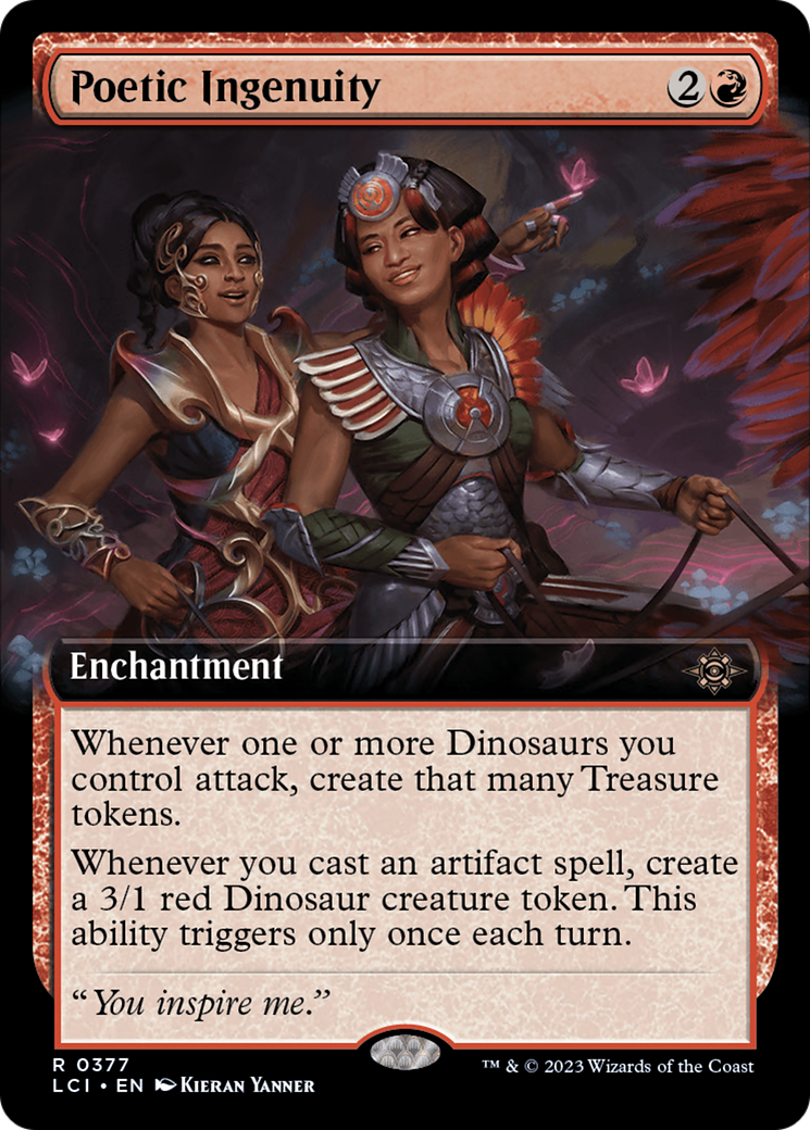 Poetic Ingenuity (Extended Art) (LCI-377)  Foil - The Lost Caverns of Ixalan: (Extended Art)