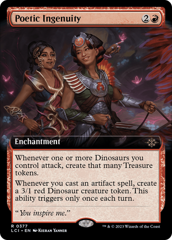 Poetic Ingenuity (Extended Art) (LCI-377)  Foil - The Lost Caverns of Ixalan: (Extended Art)