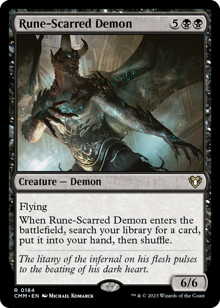 Rune-Scarred Demon (CMM-184)  - Commander Masters