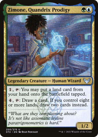 Zimone, Quandrix Prodigy (STX-250)  Foil - Strixhaven: School of Mages