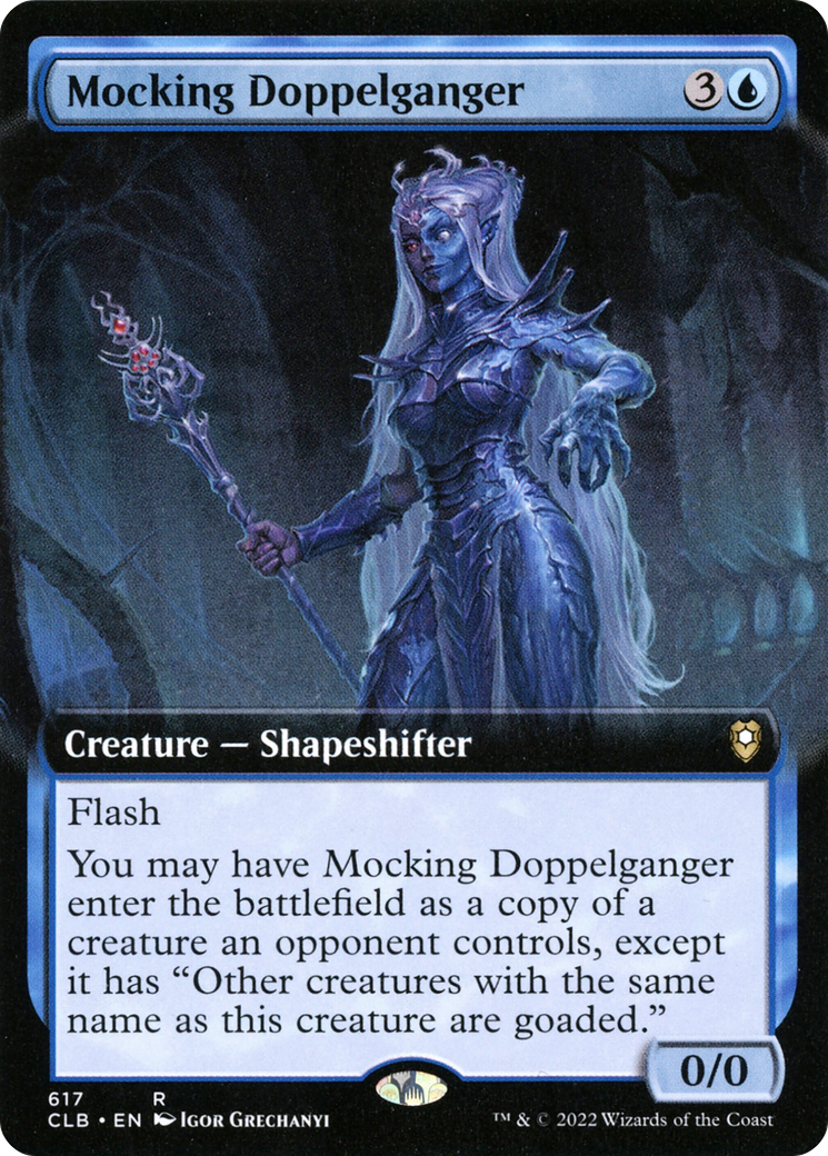 Mocking Doppelganger (Extended Art) (CLB-617) - Commander Legends: Battle for Baldur's Gate: (Extended Art)