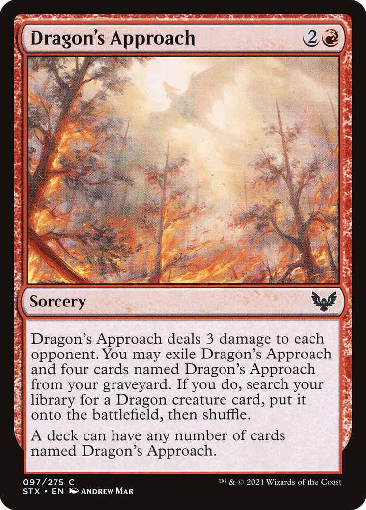 Dragon's Approach (STX-097)  Foil - Strixhaven: School of Mages