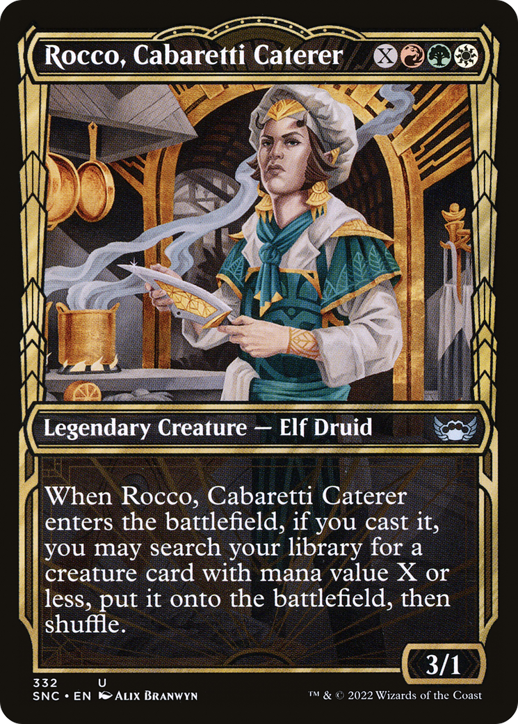 Rocco, Cabaretti Caterer (Showcase) (SNC-332) - Streets of New Capenna: (Showcase) Foil