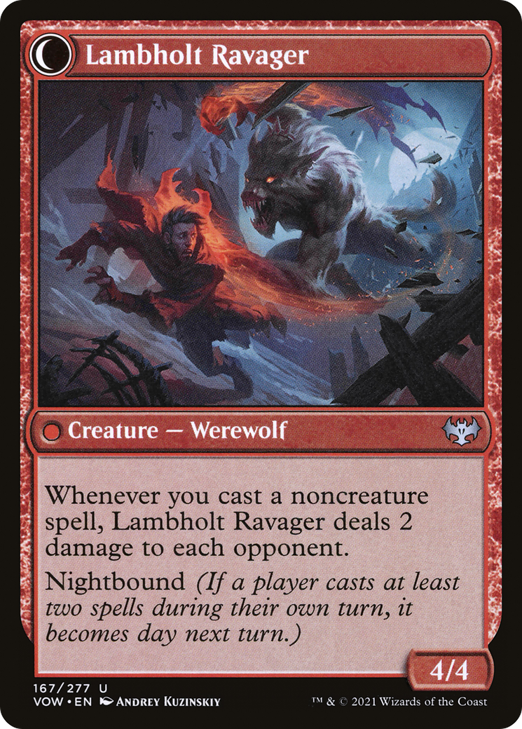 Lambholt Raconteur (VOW-167)  - Innistrad: Crimson Vow: (Double Faced Transform)