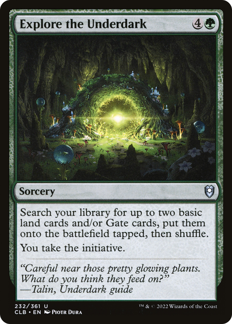Explore the Underdark (CLB-232)  Foil - Commander Legends: Battle for Baldur's Gate