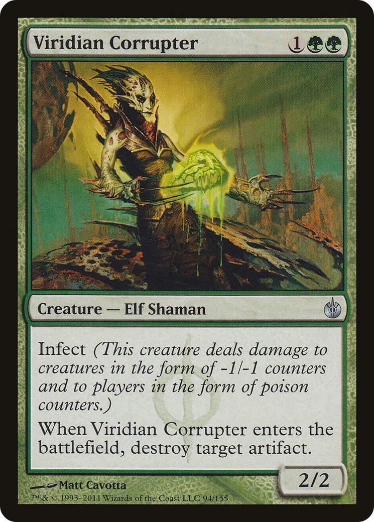 Viridian Corrupter (MBS-094)  - Mirrodin Besieged
