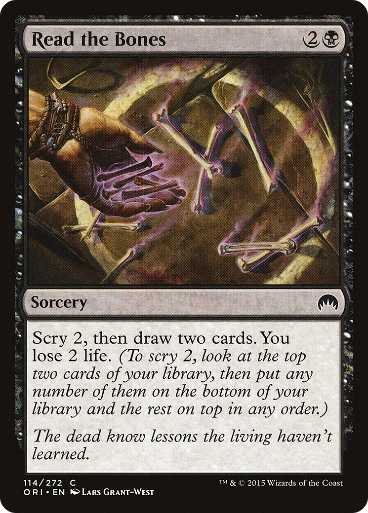 Read the Bones (ORI-114)  Foil - Magic Origins