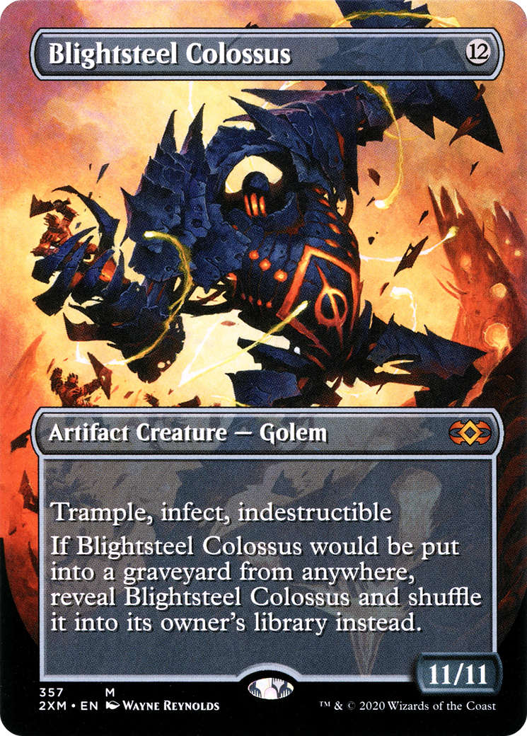 Blightsteel Colossus (Borderless) (2XM-357)  Foil - Double Masters