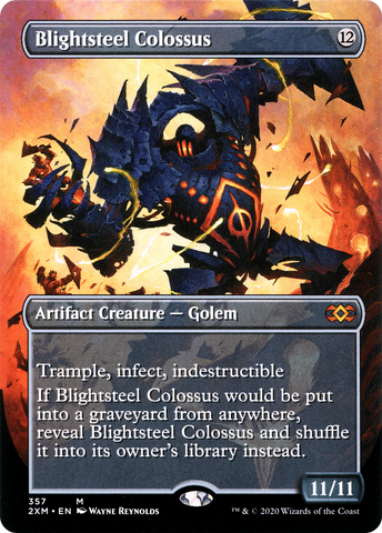 Blightsteel Colossus (Borderless) (2XM-357)  - Double Masters