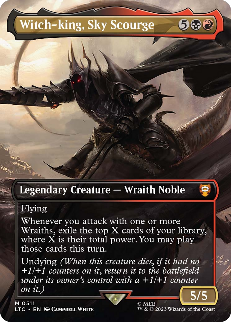 Witch-king, Sky Scourge (Borderless) (LTC-511)  - Tales of Middle-earth Commander