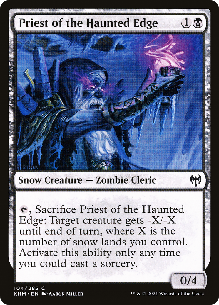 Priest of the Haunted Edge (KHM-104)  - Kaldheim