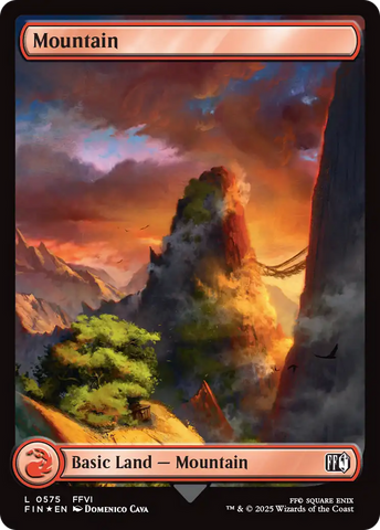 Mountain (0575) (Surge Foil) (FIN-575)  Foil - FINAL FANTASY
